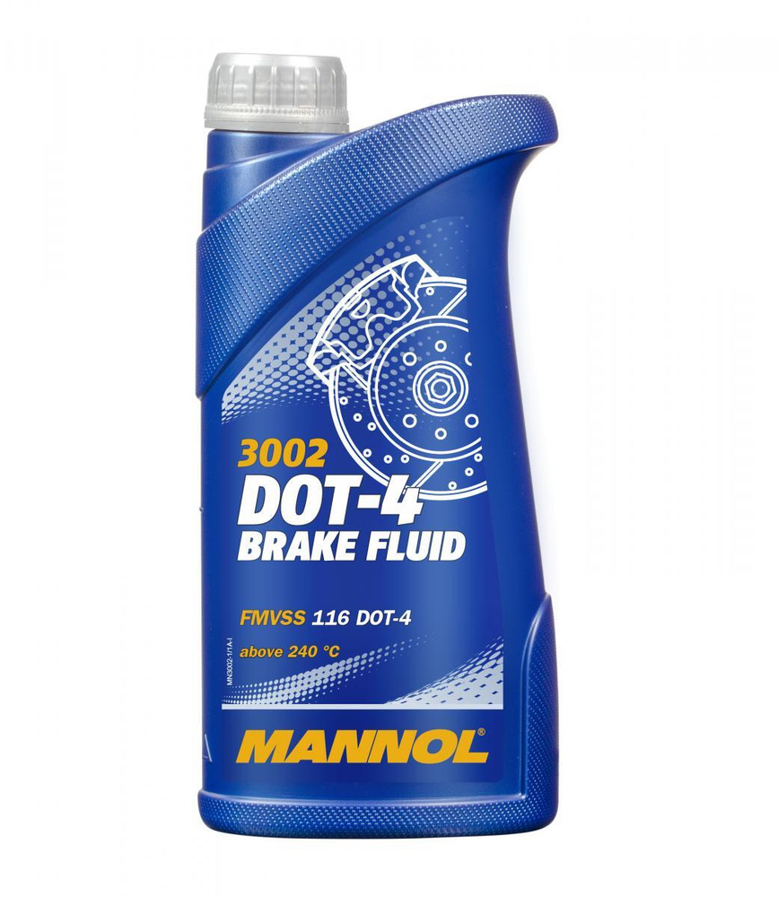 Тормозная жидкость MANNOL Brake Fluid DOT-4 3002 0,5 л. #1