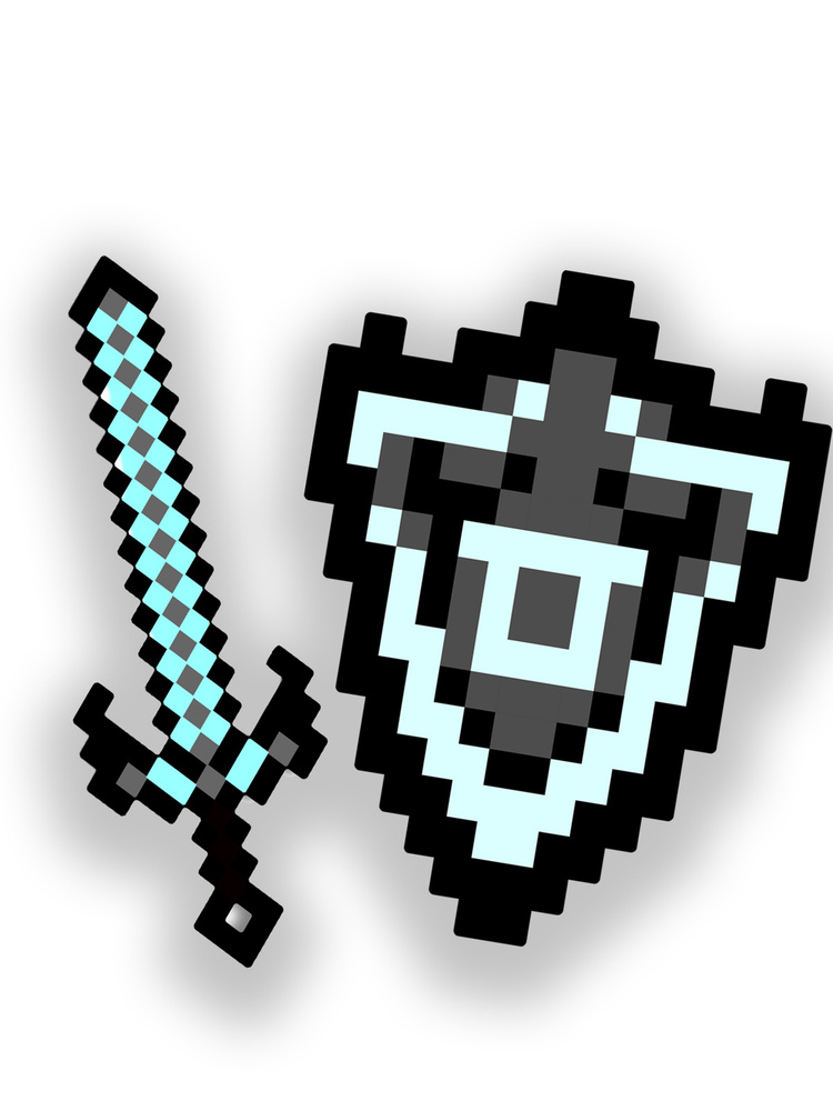 Набор щит и меч алмазный #1