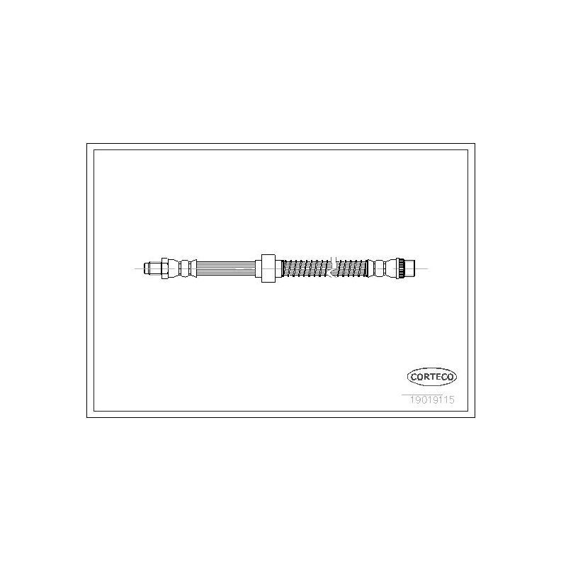 CORTECO Трубки тормозные, арт. 19019115 #1