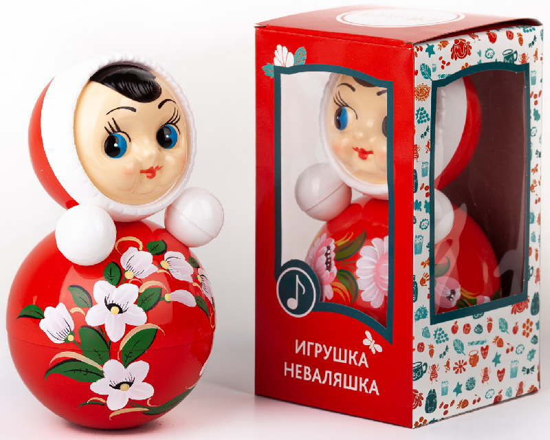 Игрушка-неваляшка 18 см расписная в художественной упаковке  #1