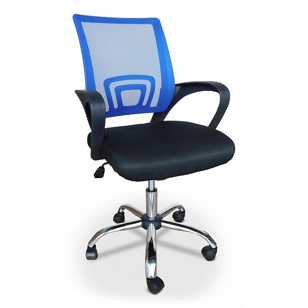 Меб-фф Игровое компьютерное кресло, Ткань, синяя,черная  #1