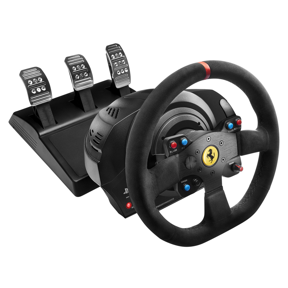 Руль игровой для компьютера Thrustmaster T300 Ferrari Integral Rw Alcantara ed eu, PS5/PS4/PS3  #1