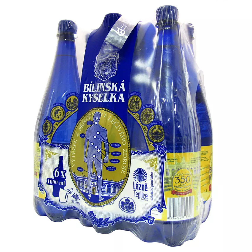 Вода лечебно-столовая Bilinska Kyselka (Билинска Киселка) 6 шт по 1 л пэт  #1
