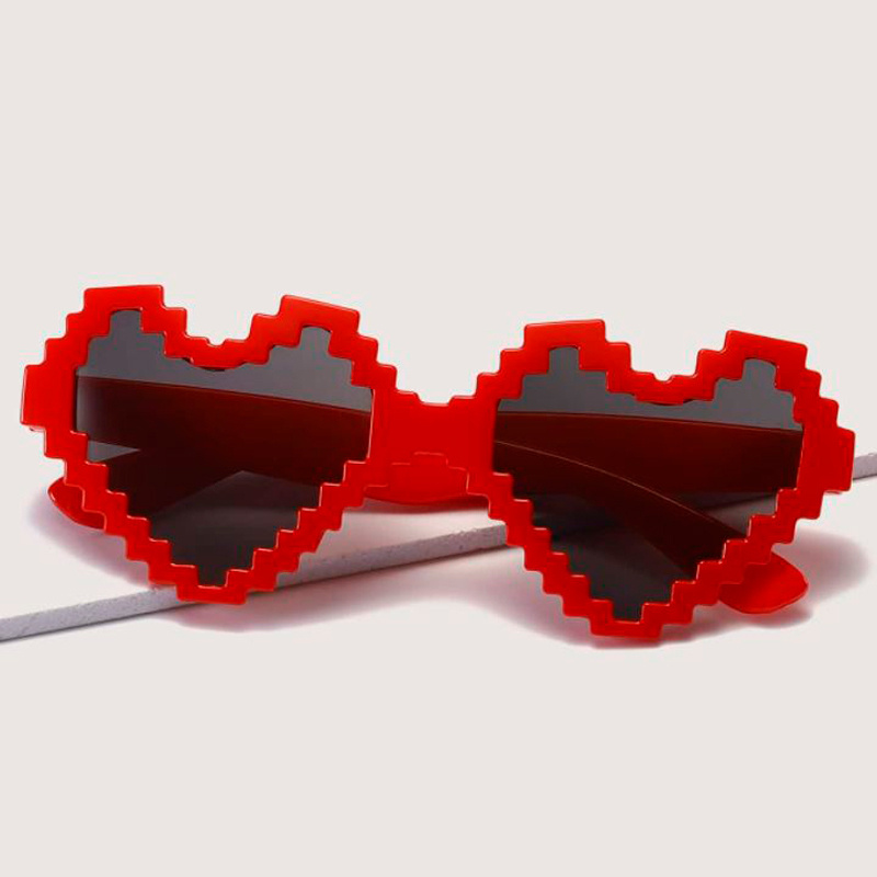 Карнавальные очки Пиксели Сердца #1