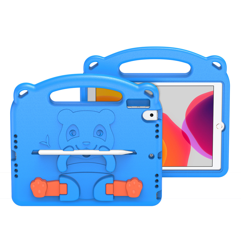 Детский чехол для iPad 7 10.2" 2019 / iPad 8 10.2 2020 / iPad 9 2021 Panda series голубой  #1