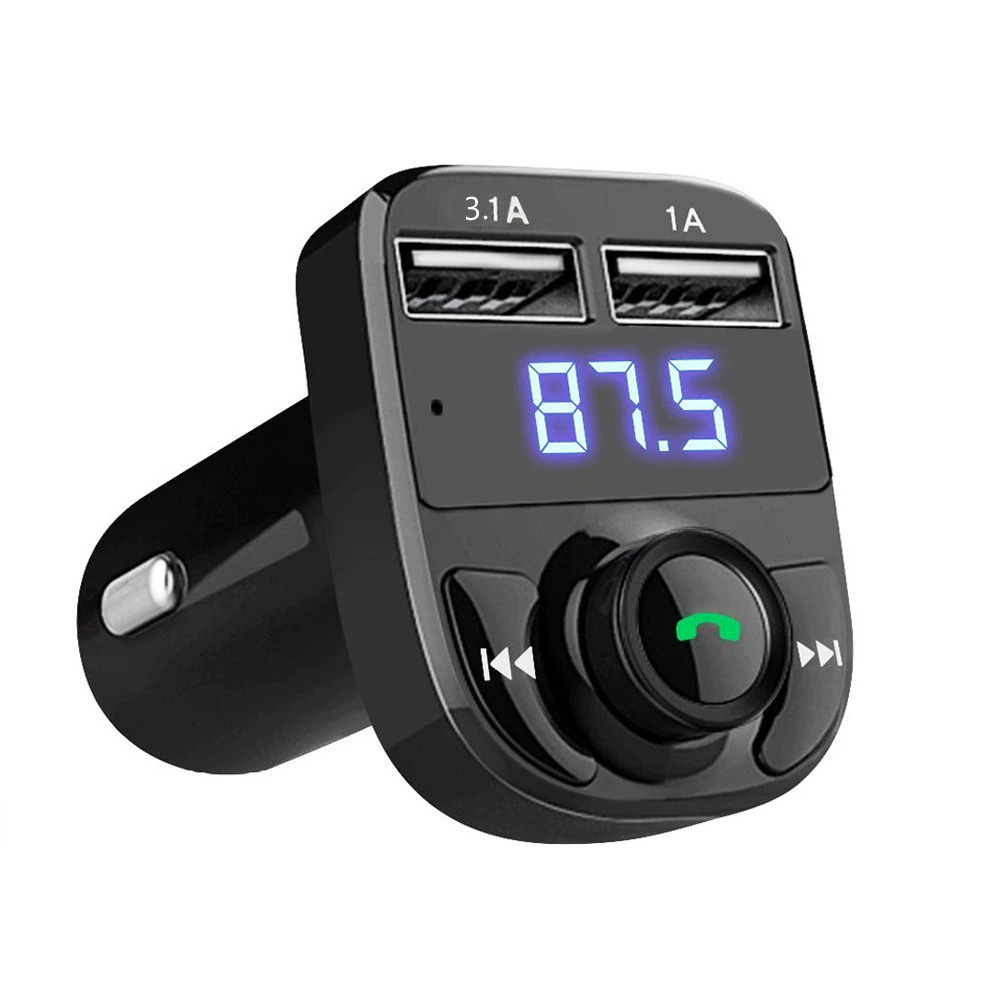 FM-трансмиттер Bluetooth автомобильный (модулятор) X-8, 2 USB #1