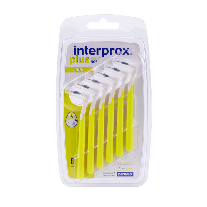 Межзубные ершики для брекетов Interprox Plus Mini, 6 шт (1,1 мм), 1 упаковка  #1