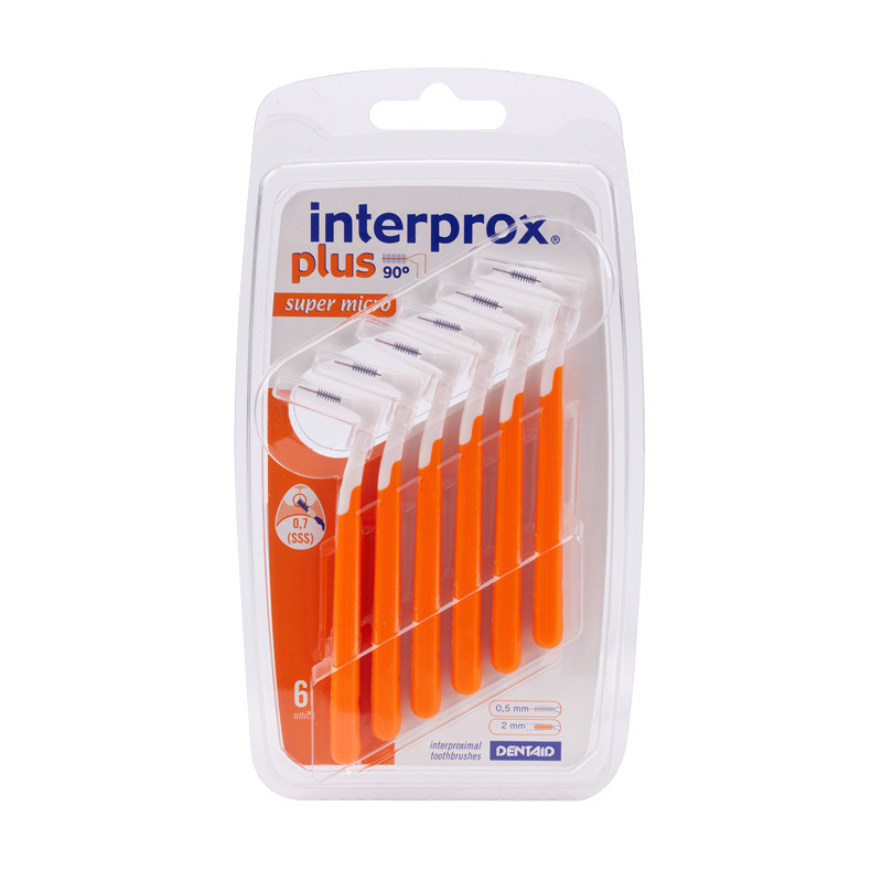 Межзубные ершики для брекетов Interprox Plus Super Micro, 6 шт (0,7 мм), 1 упаковка  #1