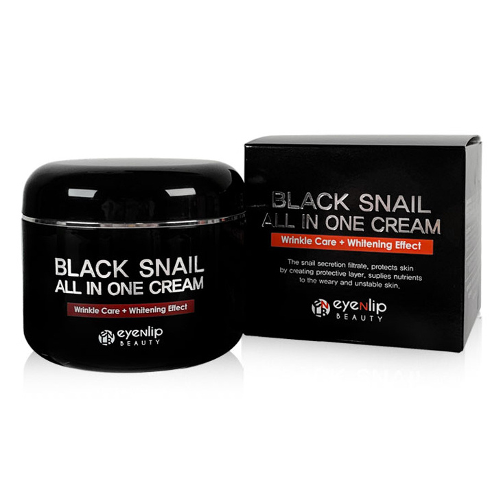 Крем для лица с экстрактом черной улитки Eyenlip Black Snail All In One Cream  #1