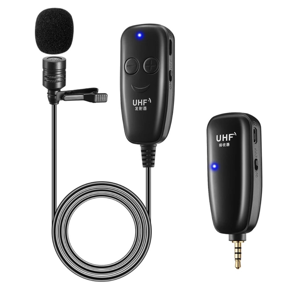 Grand Price Микрофон UHF Wireless Lavalier Lapel Microphone, черный #1