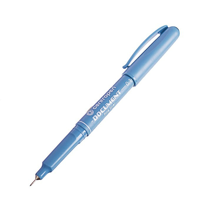 Centropen Ручка Капиллярная, толщина линии: 0,1 мм, цвет: Черный, 1 шт.  #1
