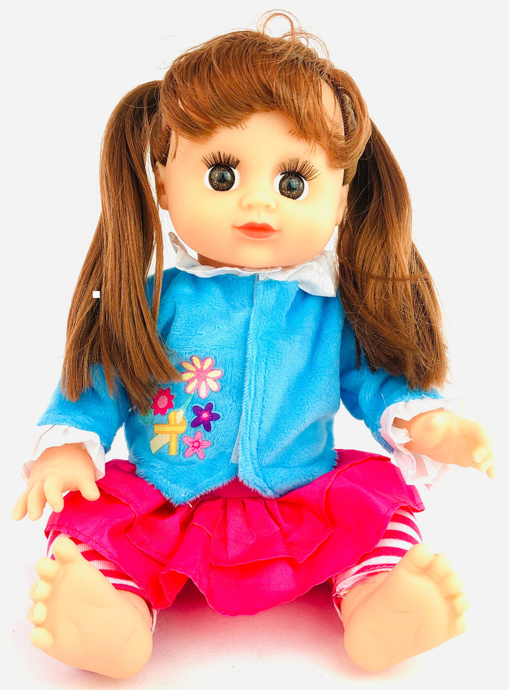 Интерактивная кукла Алина 5299, говорящая, поет песню про маму, в сумочке-рукзачке, 33 см  #1