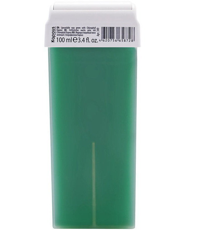 KAPOUS Воск в картридже жирорастворимый для депиляции, Зеленый с Хлорофиллом, 100 мл  #1