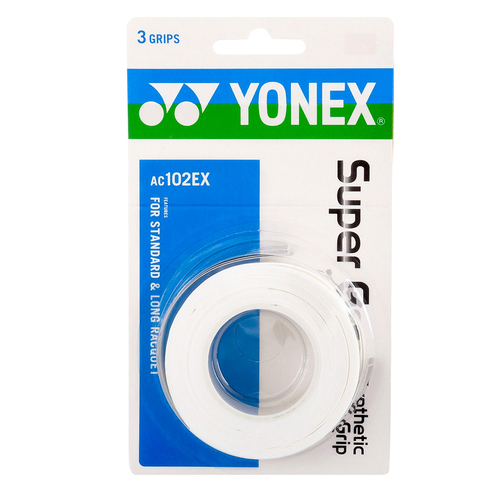 Обмотка намотка для ракетки Yonex Super Grap AC102EX-3 (3шт.) White #1