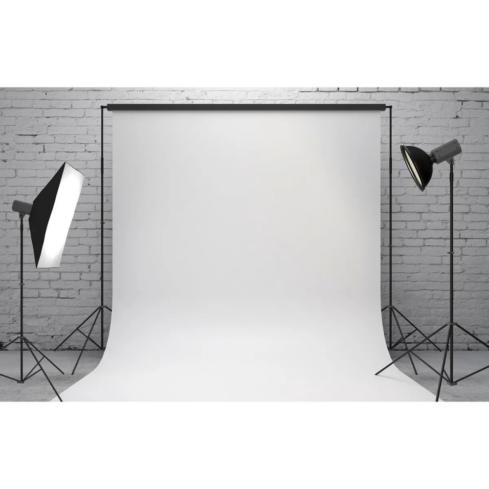 DANZO DECOR Фон для фото 120 см x 200 см, черный, белый #1