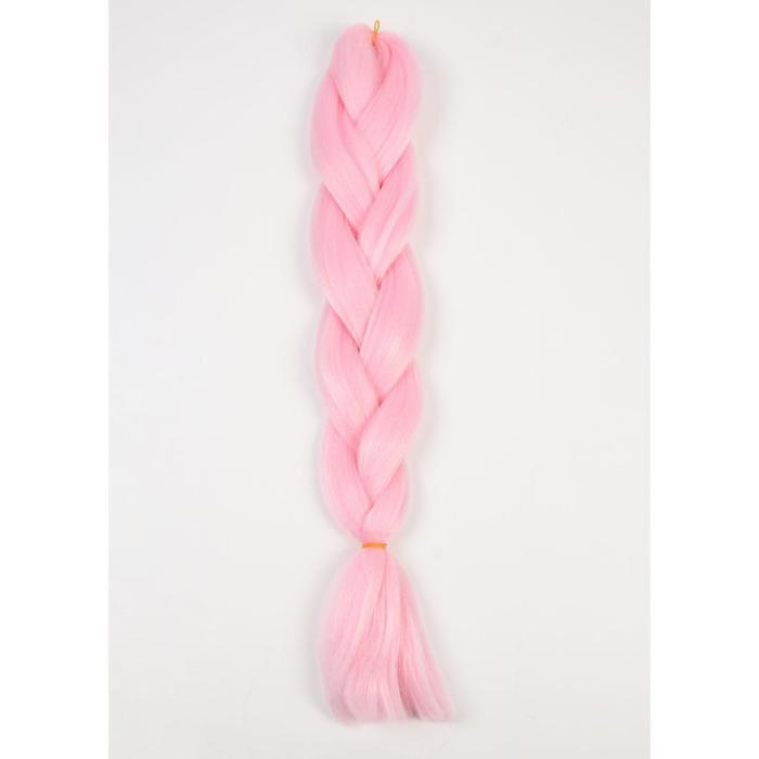 ZUMBA Канекалон однотонный, гофрированный, 60 см, 100 гр, цвет нежно-розовый(AY16)  #1