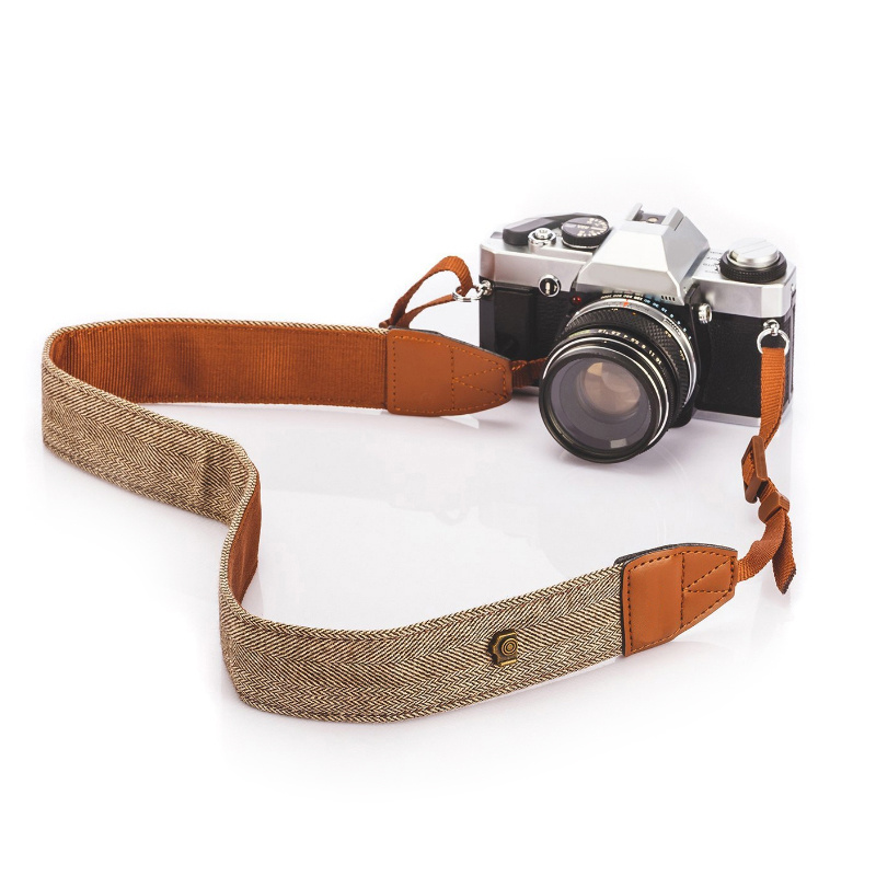 Ремень для фотоаппаратов универсальный S316 коричневый / Нашейный ремешок для фотокамеры  #1