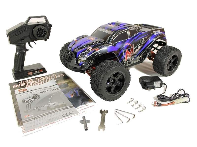 Радиоуправляемый монстр Remo Hobby MMAX PRO UPGRADE 4WD 2.4G 1/10 RTR-RH1031PRO-UPG - синий  #1