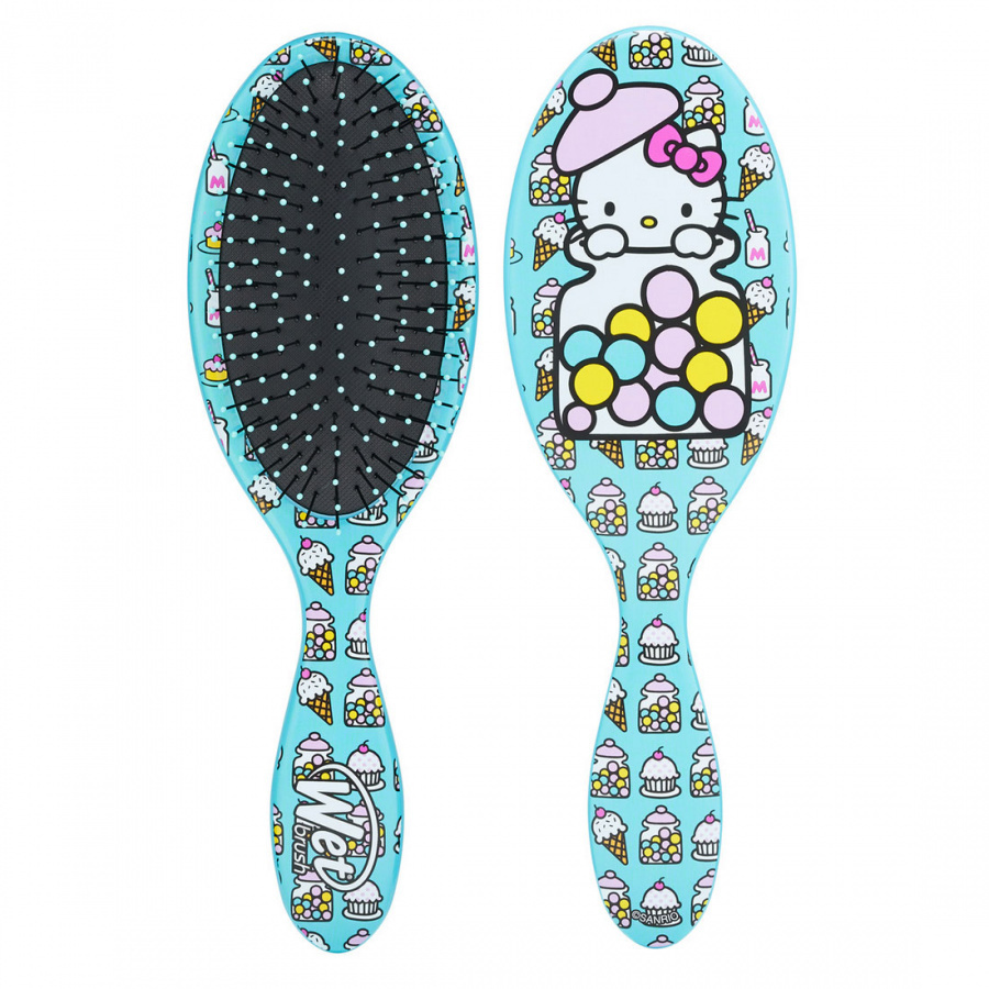 Wet Brush Расчёска для спутанных волос Original Detangler Hello Kitty Bubble Gum Blue  #1