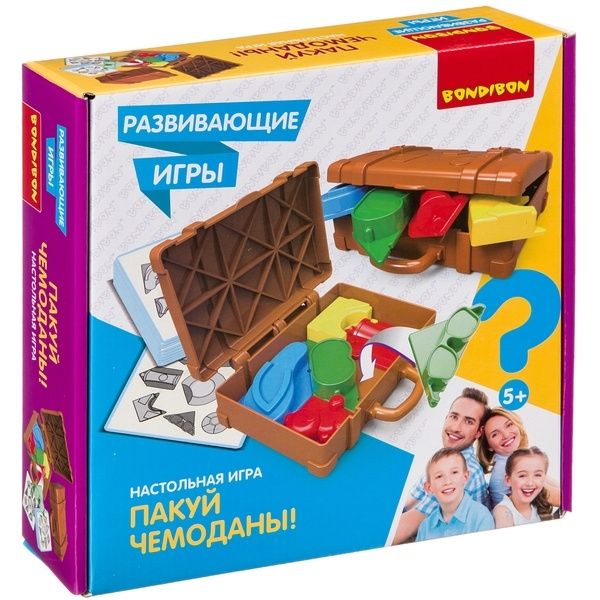 Развивающие игры Bondibon ПАКУЙ ЧЕМОДАНЫ! #1