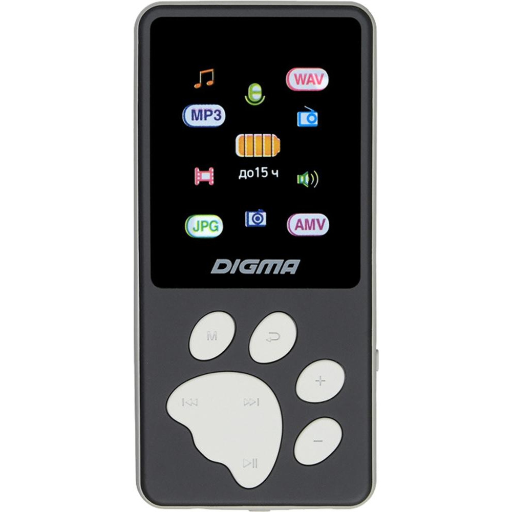 Плеер Hi-Fi Flash Digma S4 8Gb черный/серый/1.8"/FM/microSDHC #1