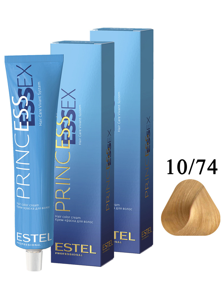 ESTEL PROFESSIONAL Крем-краска PRINCESS ESSEX для окрашивания волос 10/74 светлый блондин коричнево-медный #1