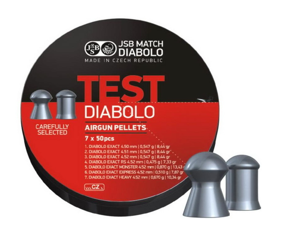 Пули JSB Test Diabolo - набор 4,5 мм (350 штук) #1