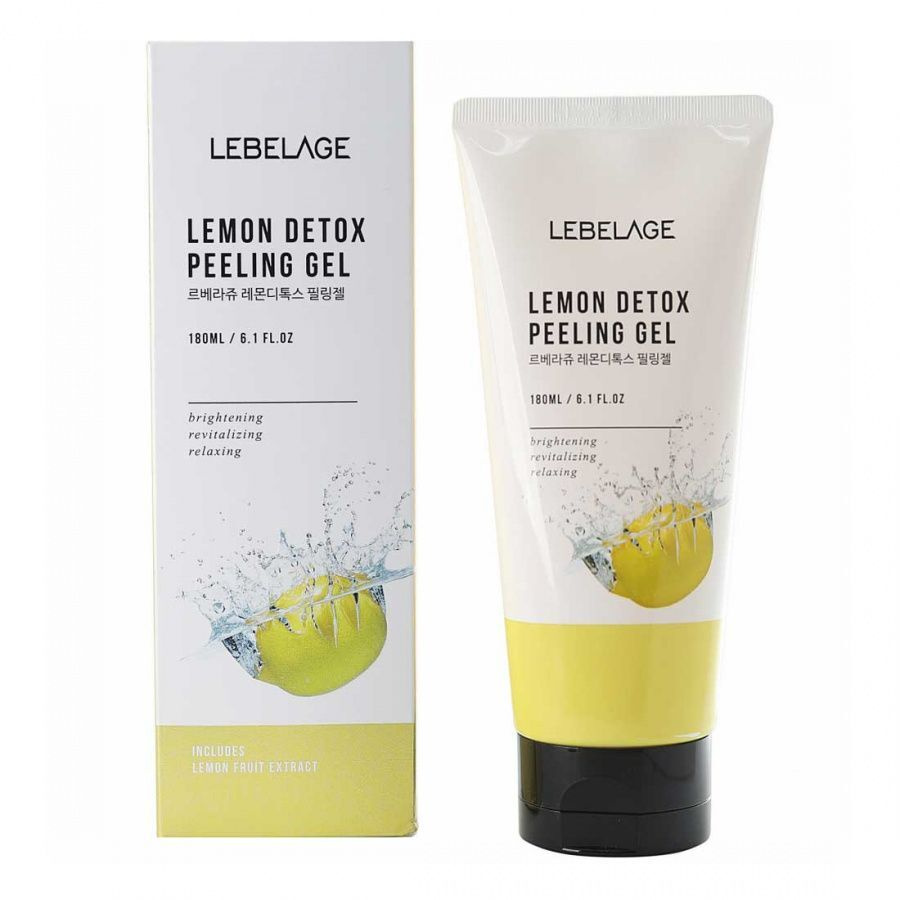 Lebelage Пилинг-гель отшелушивающий с экстрактом лимона Lemon Detox Peeling Gel 180 мл  #1