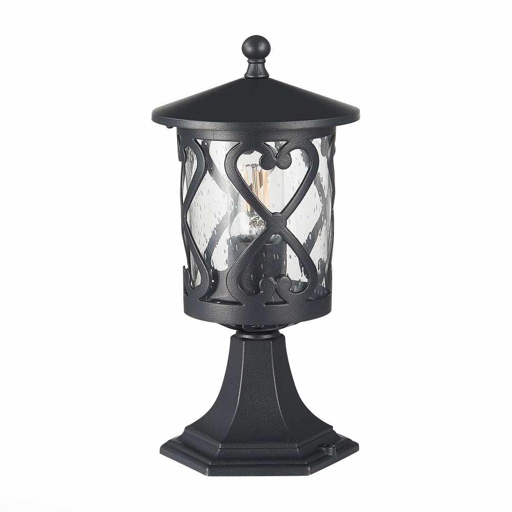 Светильник уличный наземный ST LUCE цвет черный, прозрачный коллекция LORNE в стиле Modern цоколь E27 #1