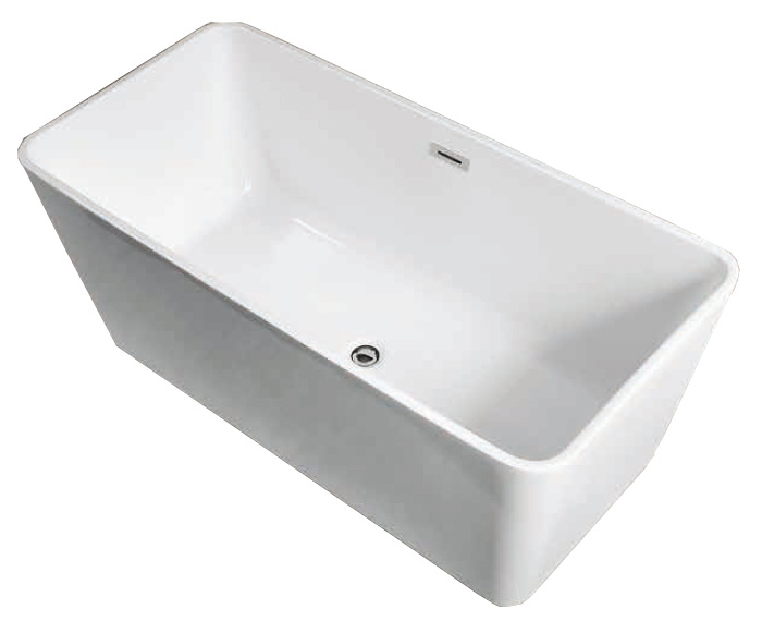 Ванна акриловая Azario LINCOLN 1600х800х580, свободностоящая, в комплекте с сифоном и металлической рамой #1
