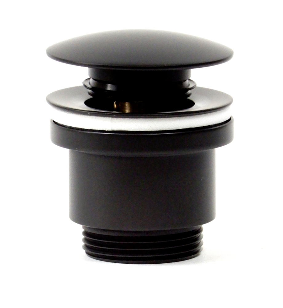 Донный клапан для раковины черный AICITY К0359 универсальный  #1