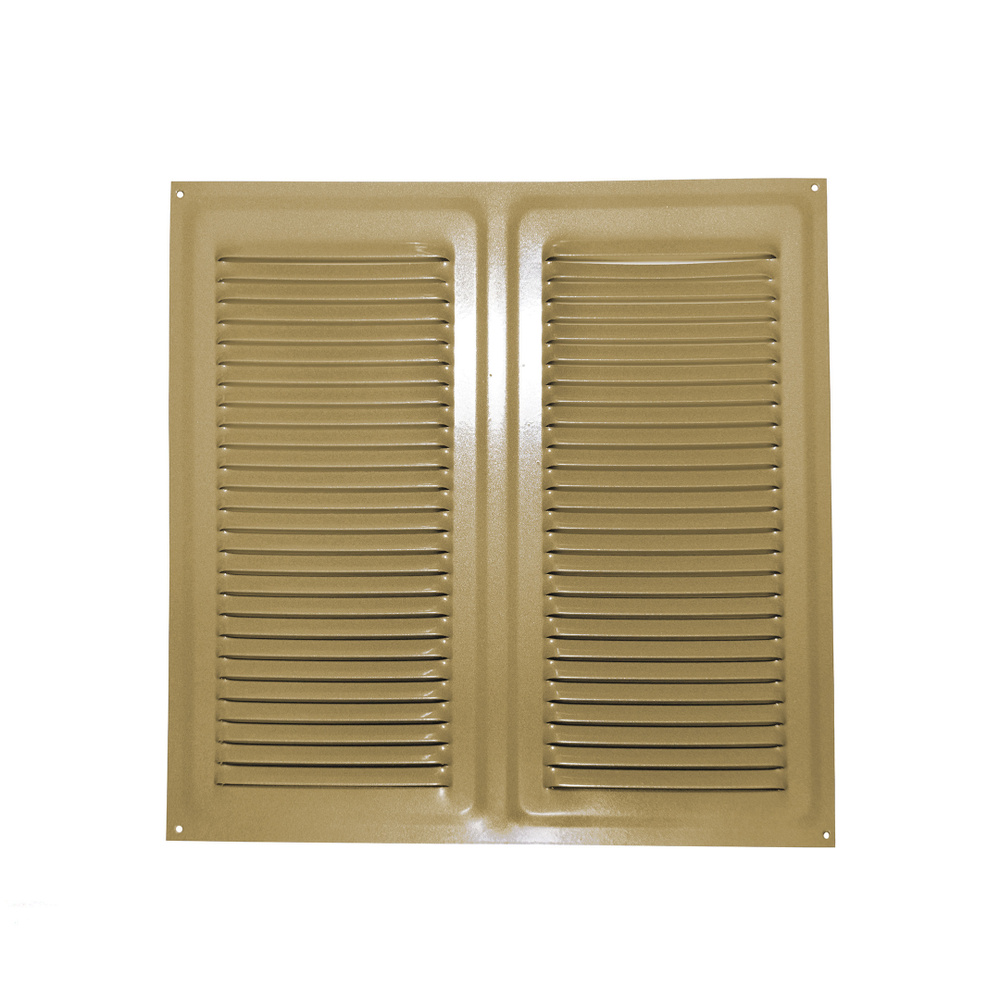 Решетка вентиляционная металлическая 300х300 золотой металлик  #1