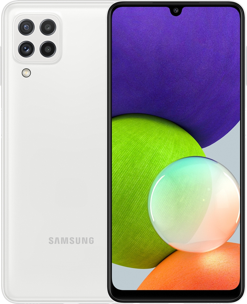 Samsung Смартфон Galaxy A22 4/128 ГБ, белый #1