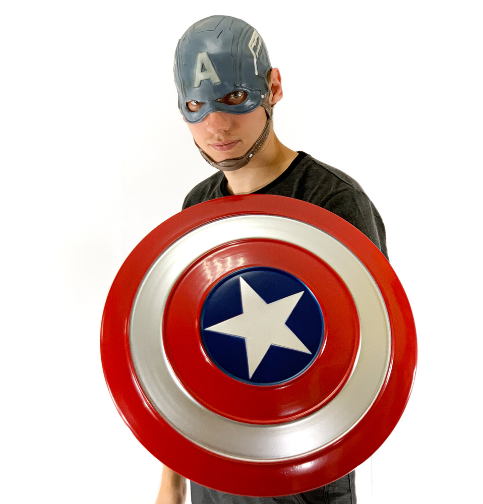 Щит Капитана Америки 48 см металлический #1