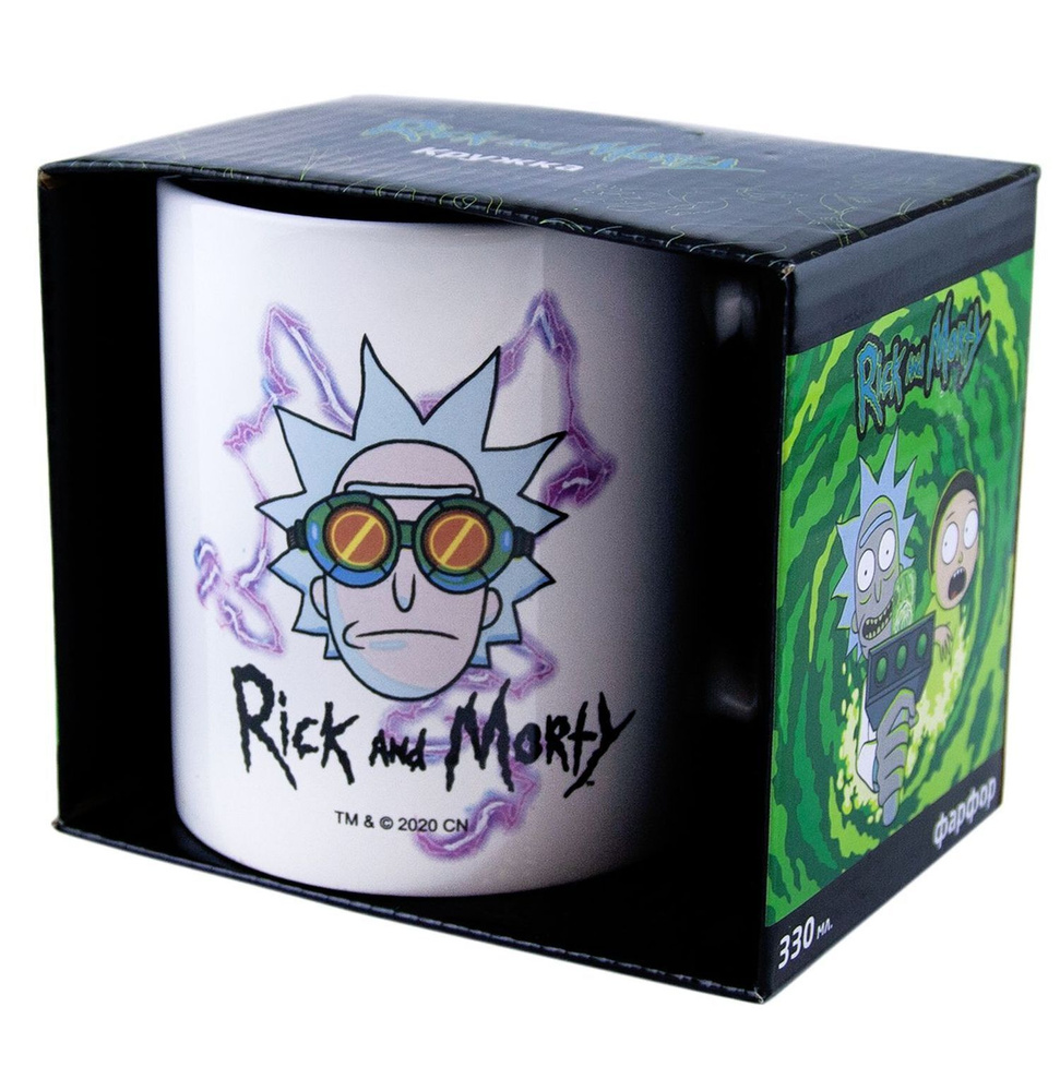 Кружка в подарочной упаковке ND Play / 330 мл, фарфор / Rick and Morty (Рик и Морти). Рик в очках, 294434 #1