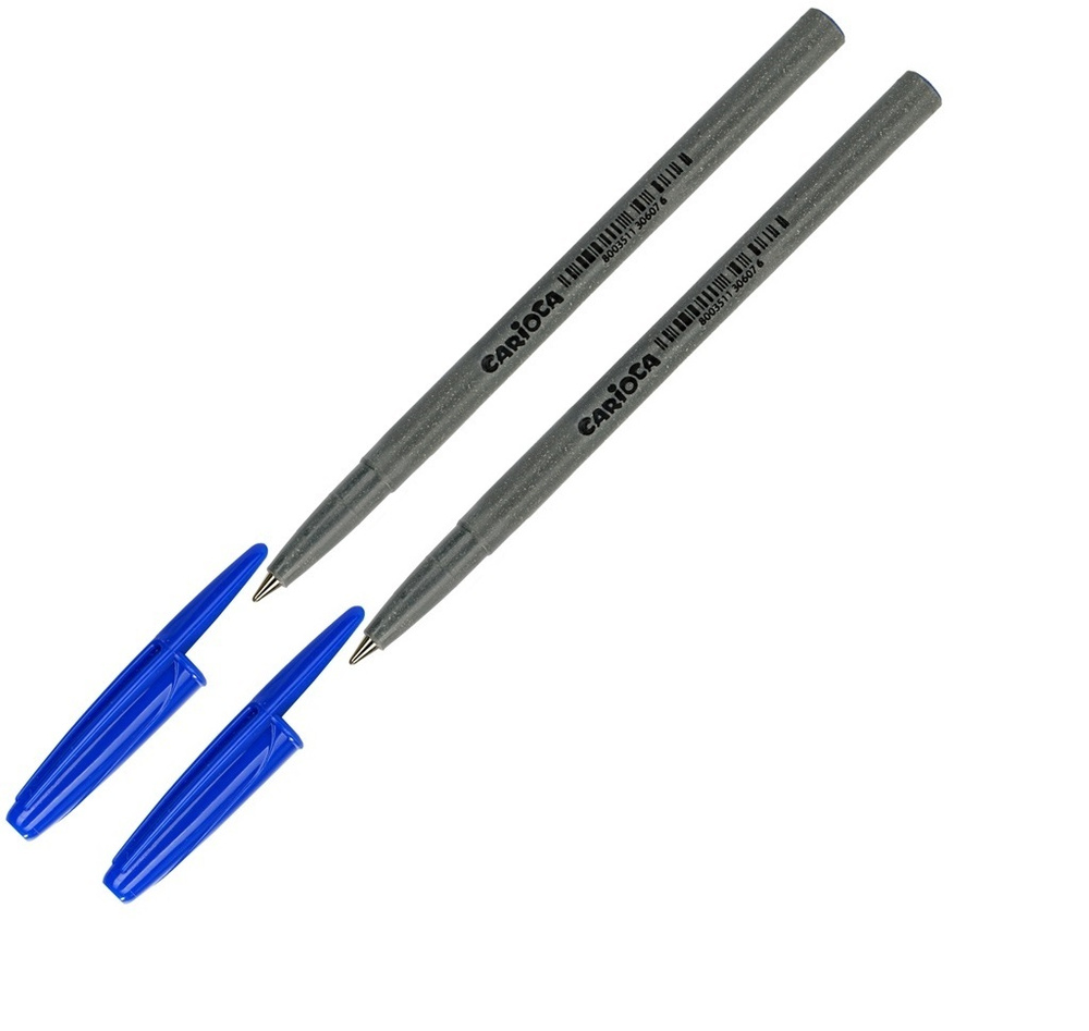 Carioca Ручка Шариковая, толщина линии: 0.7 мм, цвет: Синий, 2 шт.  #1