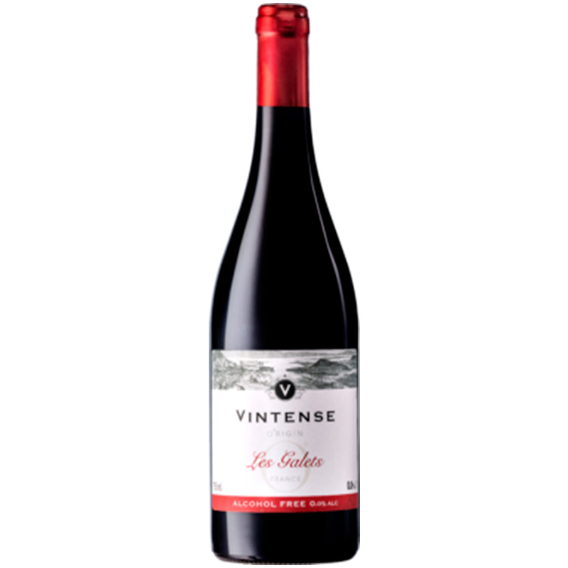 Безалкогольное вино Vintense Origin Les Galets, красное сухое 750 мл.  #1