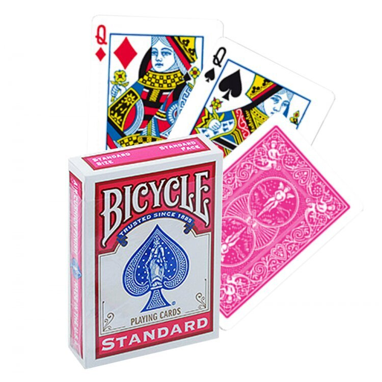 Карты Bicycle Rider Back Standard Fuchsia, розовые фуксия #1