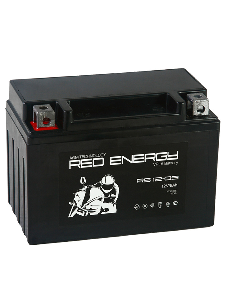 Аккумулятор 12V - 9 А/ч "Red Energy RS" (YTX9-BS) #1