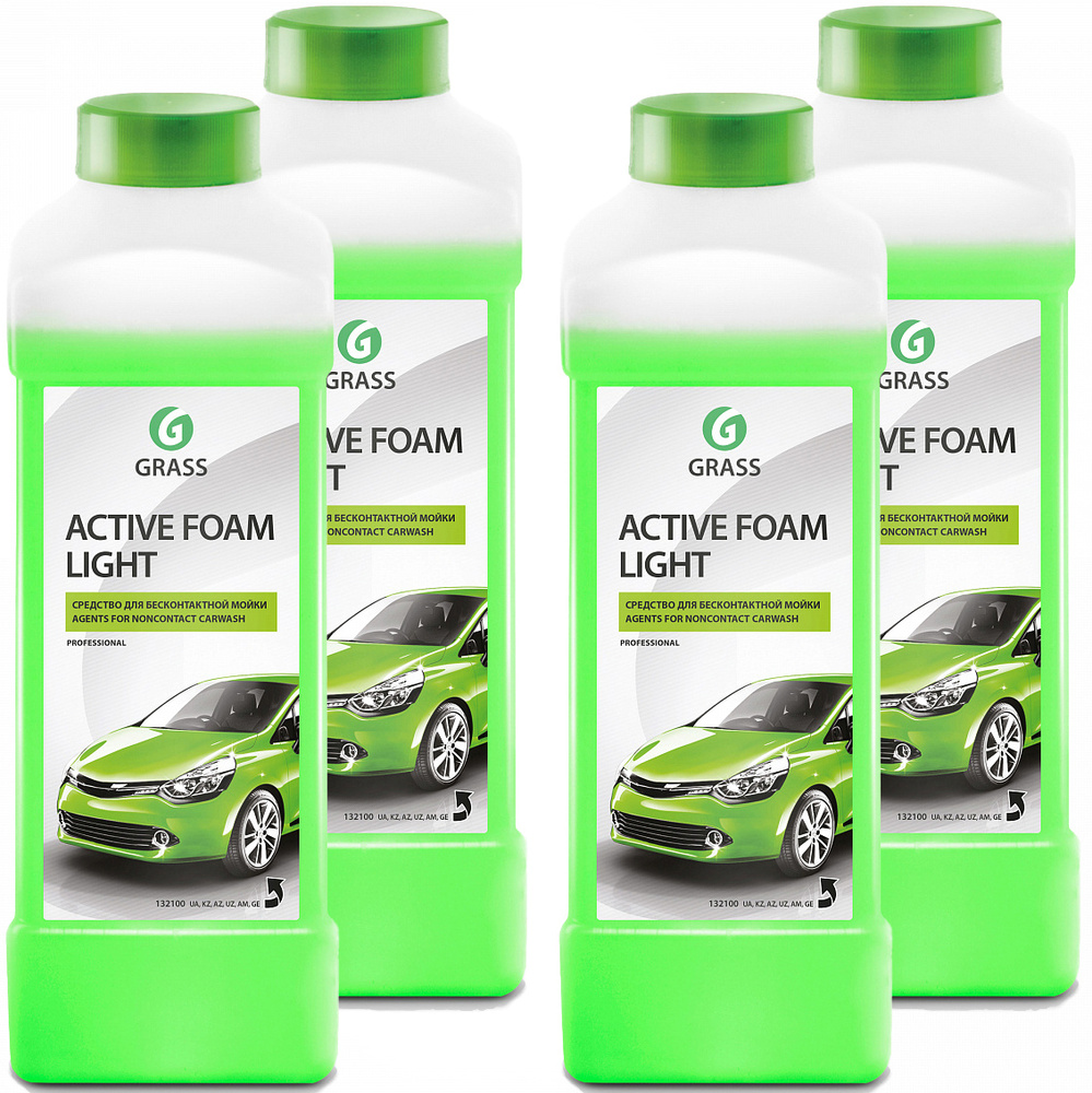 Grass Автошампунь Активная пена Active foam light 4 л #1
