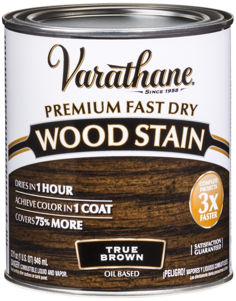 Морилка - Масло Для Дерева Varathane Premium Fast Dry Wood Stain подлинный коричневый 0,946л  #1