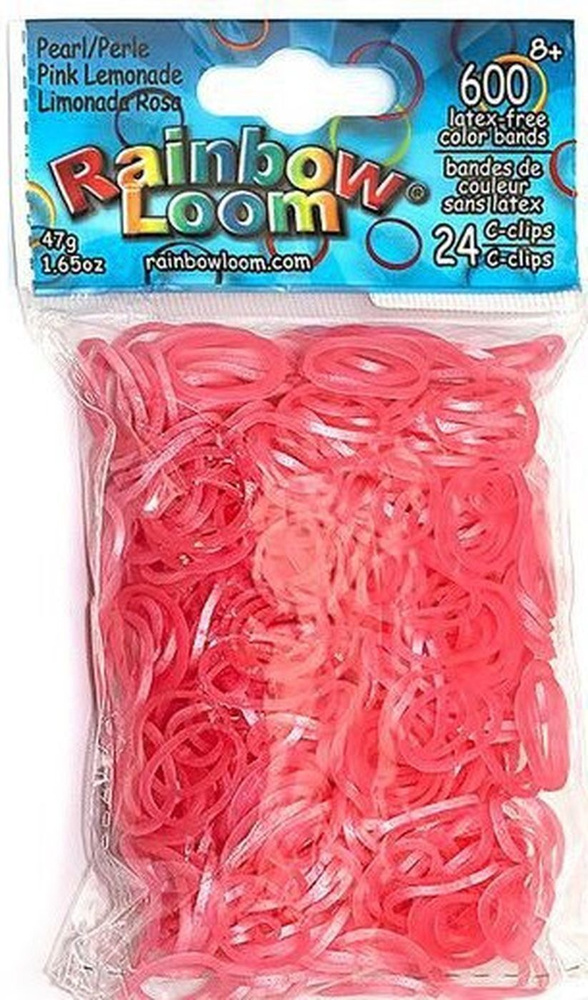 Резинки RAINBOW LOOM Роз.Лимонад Перламутр Pearl Pink Lemonade B0142 #1