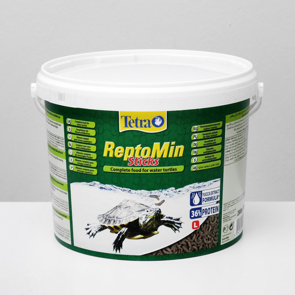 Корм Tetra ReptoMin для рептилий, гранулы, 10 л. 2,8 кг #1