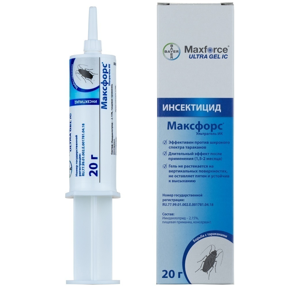 Maxforce Ultra Gel (Максфорс Ультрагель) гель от тараканов, 20 г #1