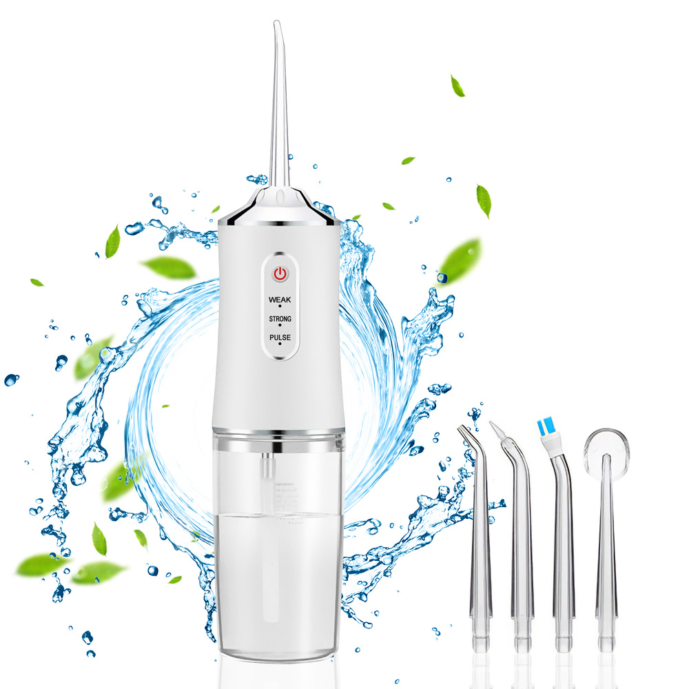 Портативный ирригатор Goodly Oral Irrigator PPS для полости рта и чистки зубов, 3 режима, 4 насадки, #1