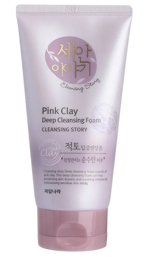 Welcos, kwailnara Пенка cleansing story deep cleansing foam (pink clay) #1