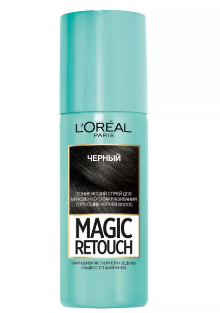 L'Oreal Paris Тонирующий спрей для мгновенного закрашивания отросших корней "Magic Retouch", оттенок #1