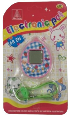 Tamagochi Electronic Pets HC 6073 PS 168 Pets 90S ver.4 (клетка), розовый #1