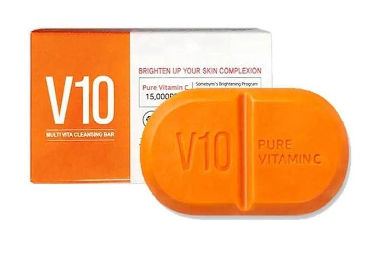 Some By Mi V10 Multi Vita Cleansing Bar Очищающее туалетное мыло с витаминным комплексом  #1