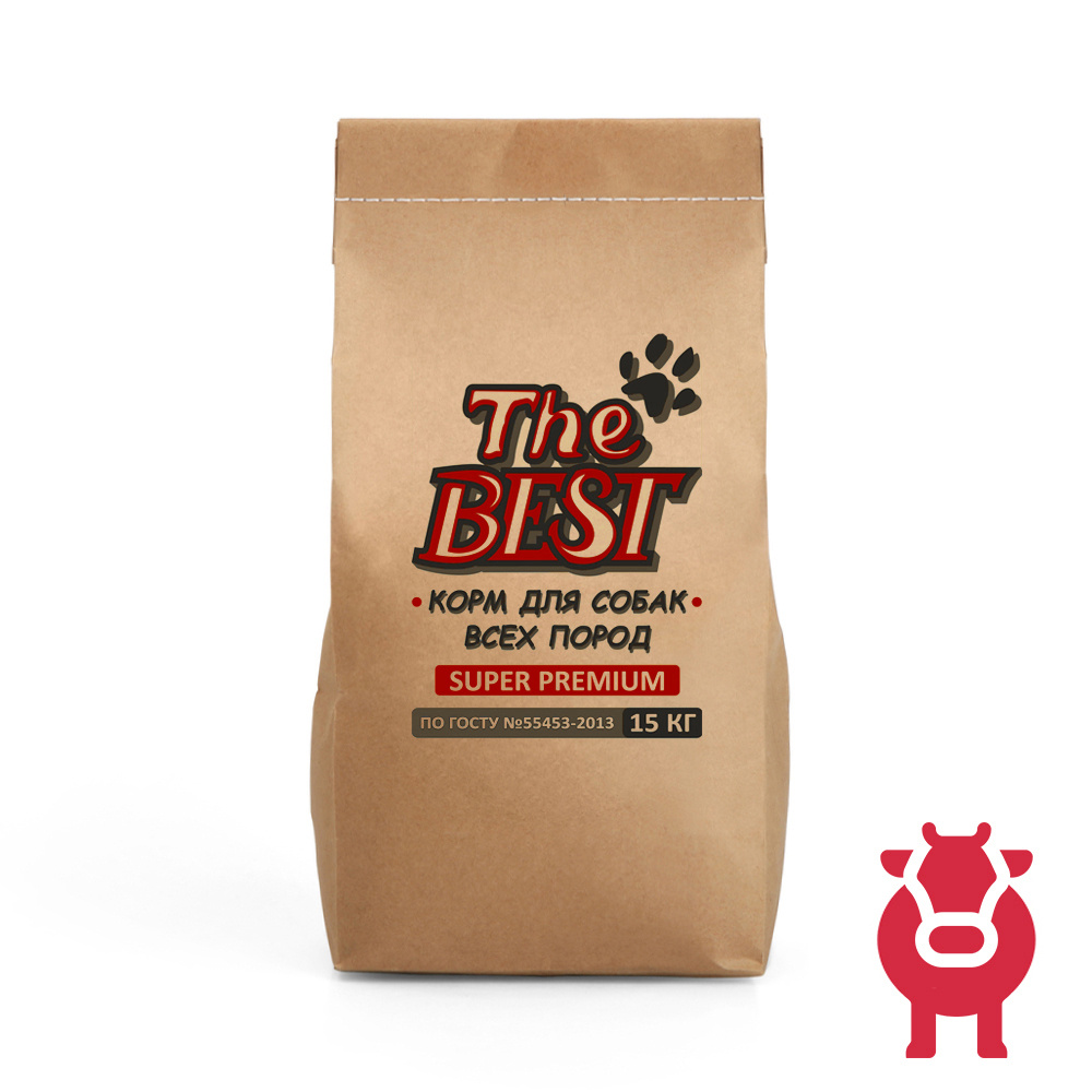 Корм THE BEST говядина мелкая гранула 15 кг для собак всех пород  #1